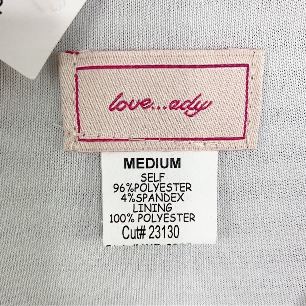 Love Ady Black/White Stripe V-Neck Skater Dress M - Picture 10 of 12